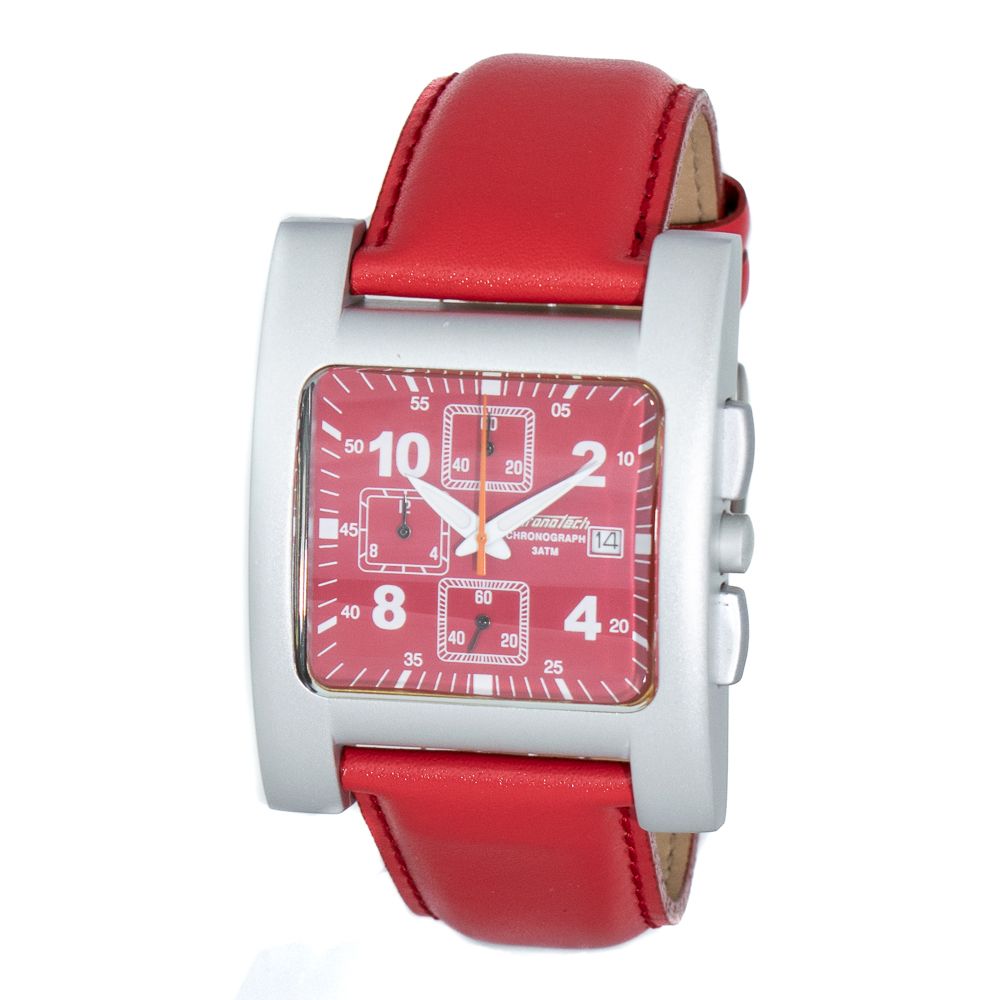 Multicolor Leather Dress Watch