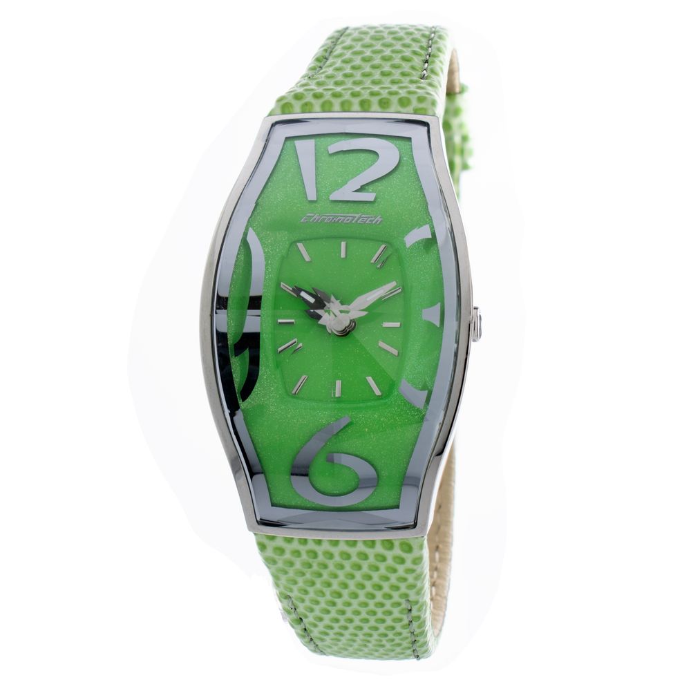 Bicolor Leather Dress Watch