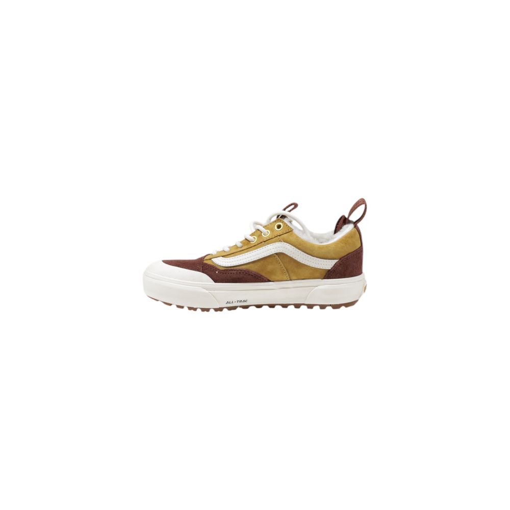 Beige Leather Athletic Sneakers