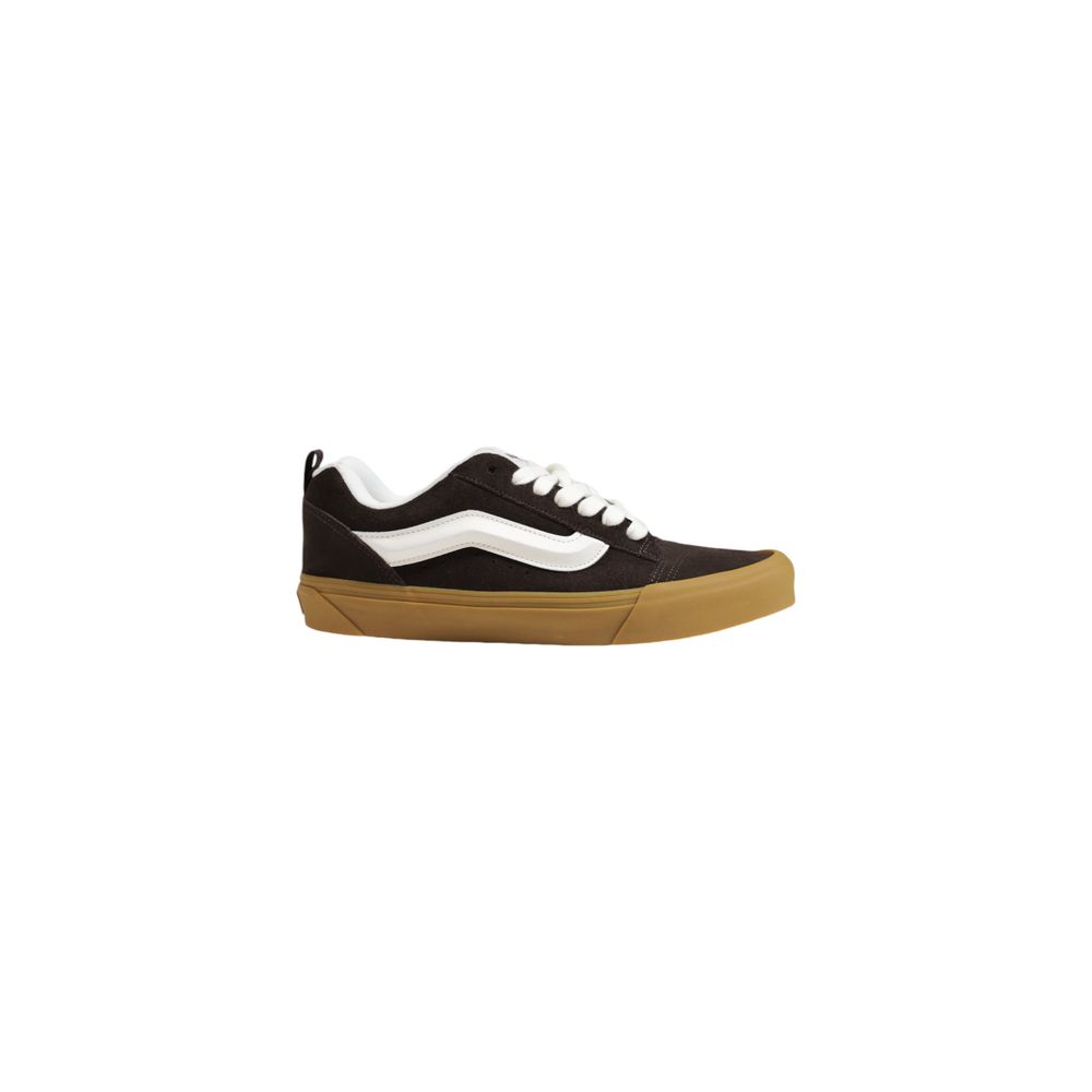 Brown Suede Leather Low Top Sneakers