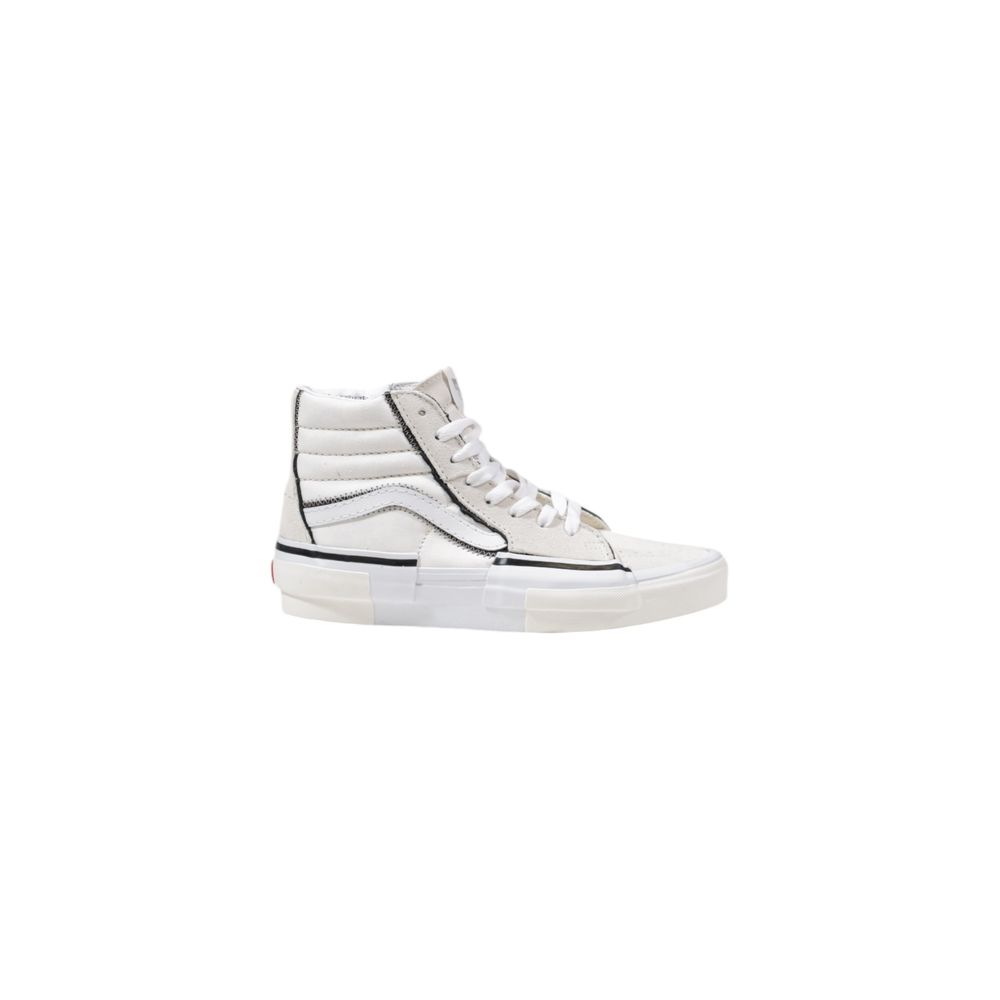 Beige Leather High Top Sneakers