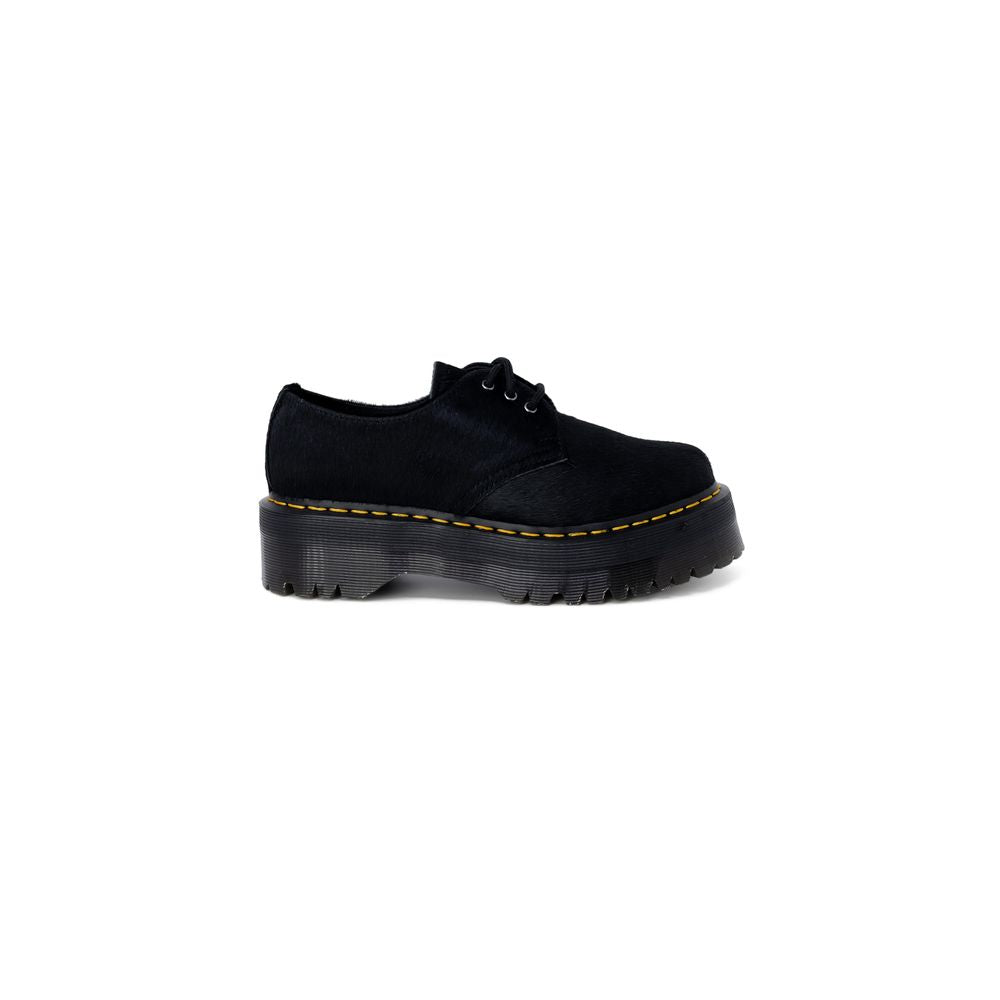 Black Leather Lace-Up Boots