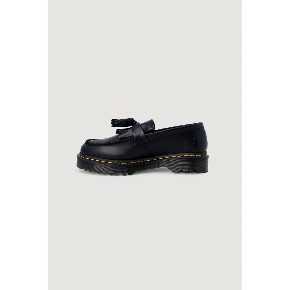 Black Leather Lace-Up Boots