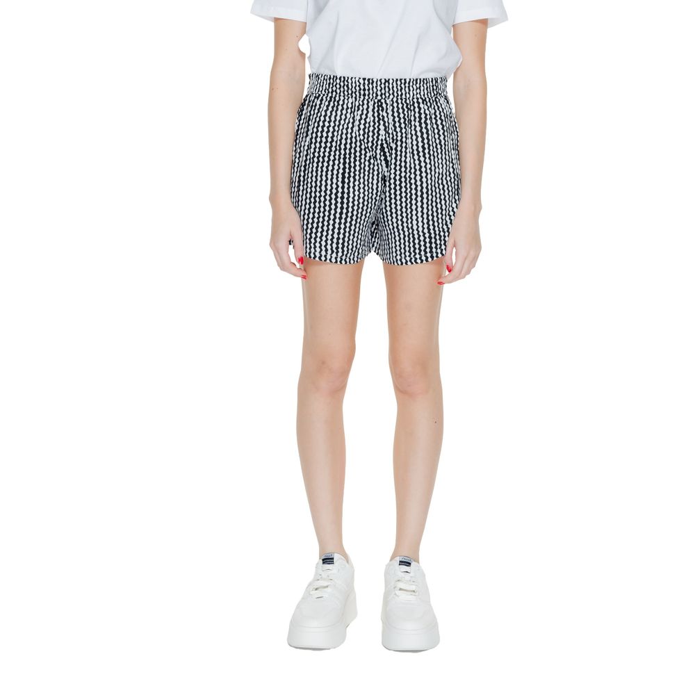 Black Viscose Shorts