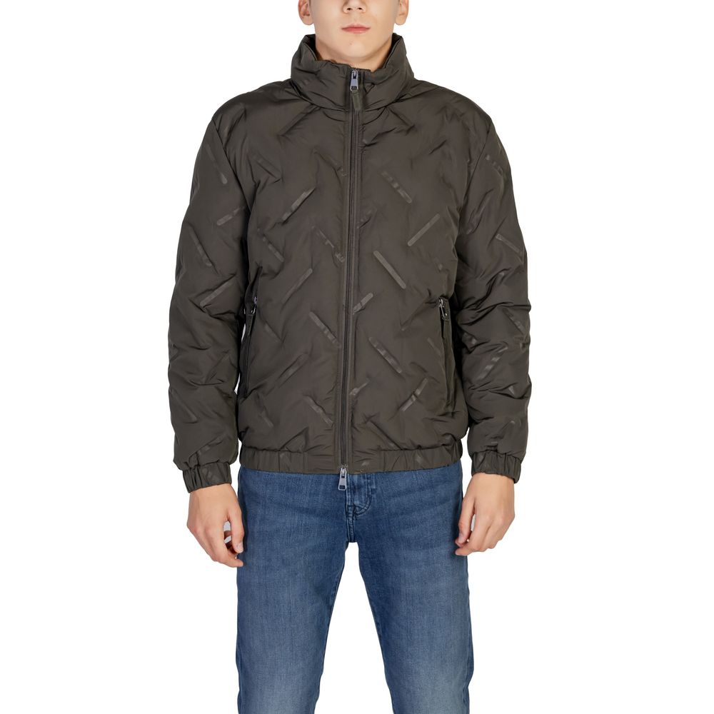 Green Polyester Jackets And Coat