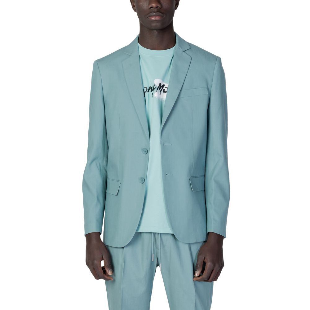 Bicolor Tencel Blazer