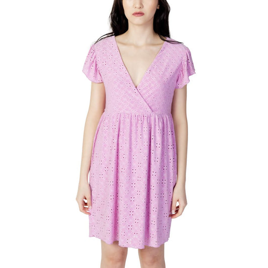 Multicolor Polyethylene Short Dress
