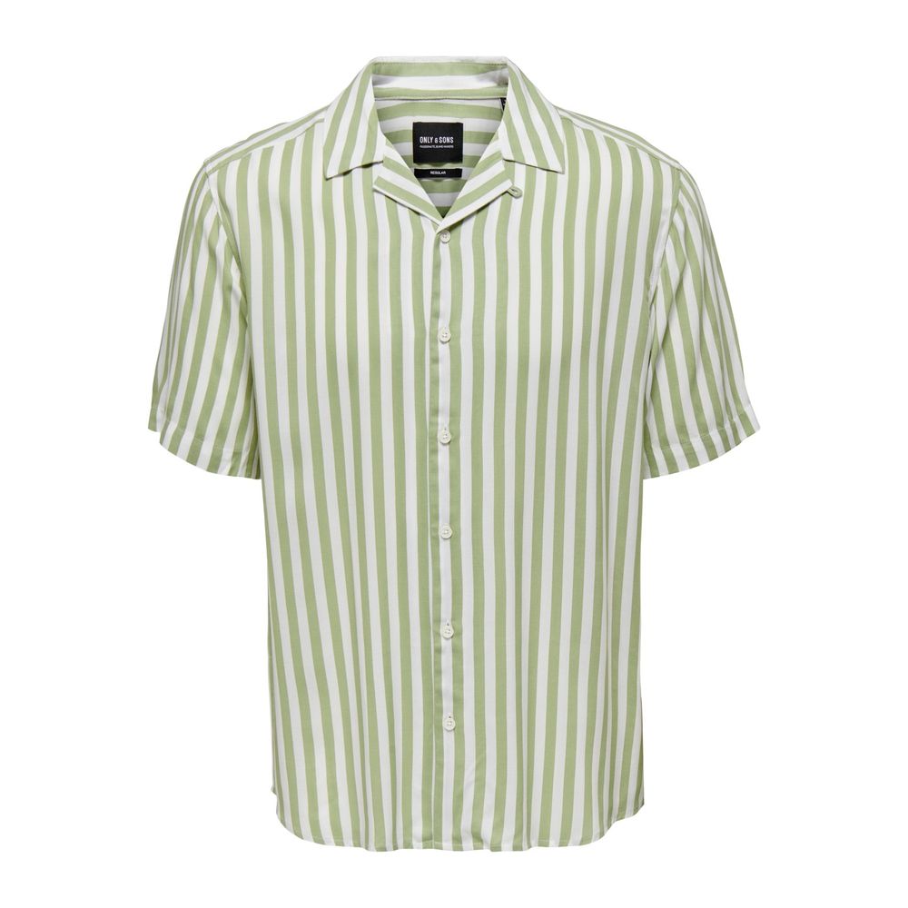 Bicolor Viscose Shortsleeve Shirt