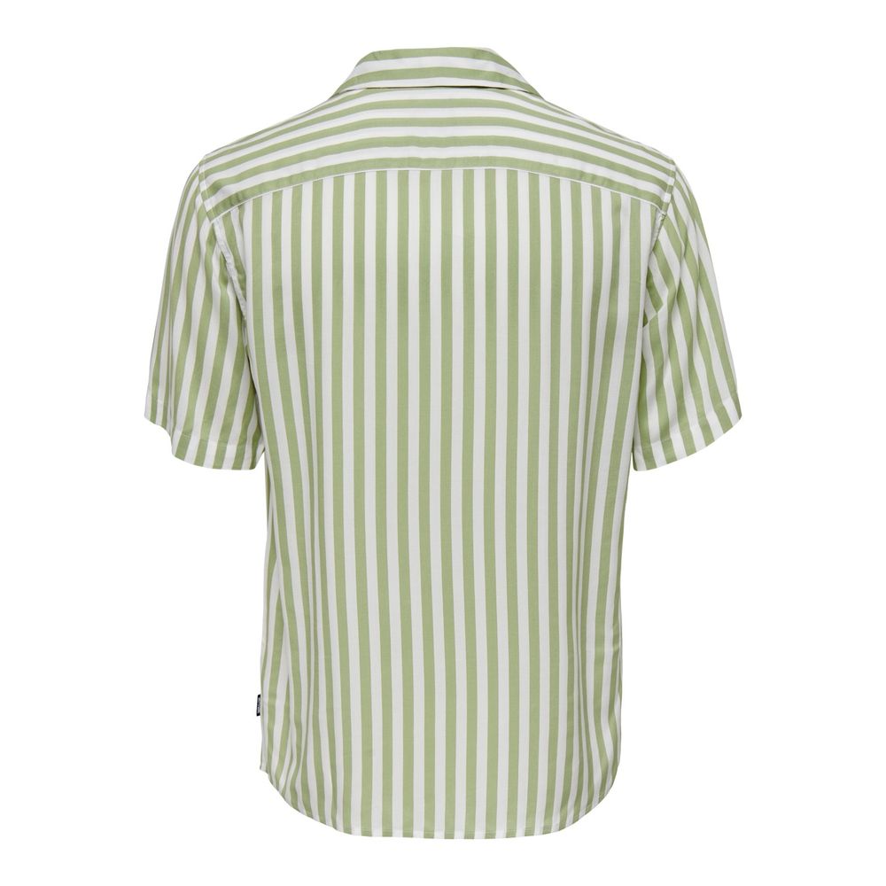Bicolor Viscose Shortsleeve Shirt