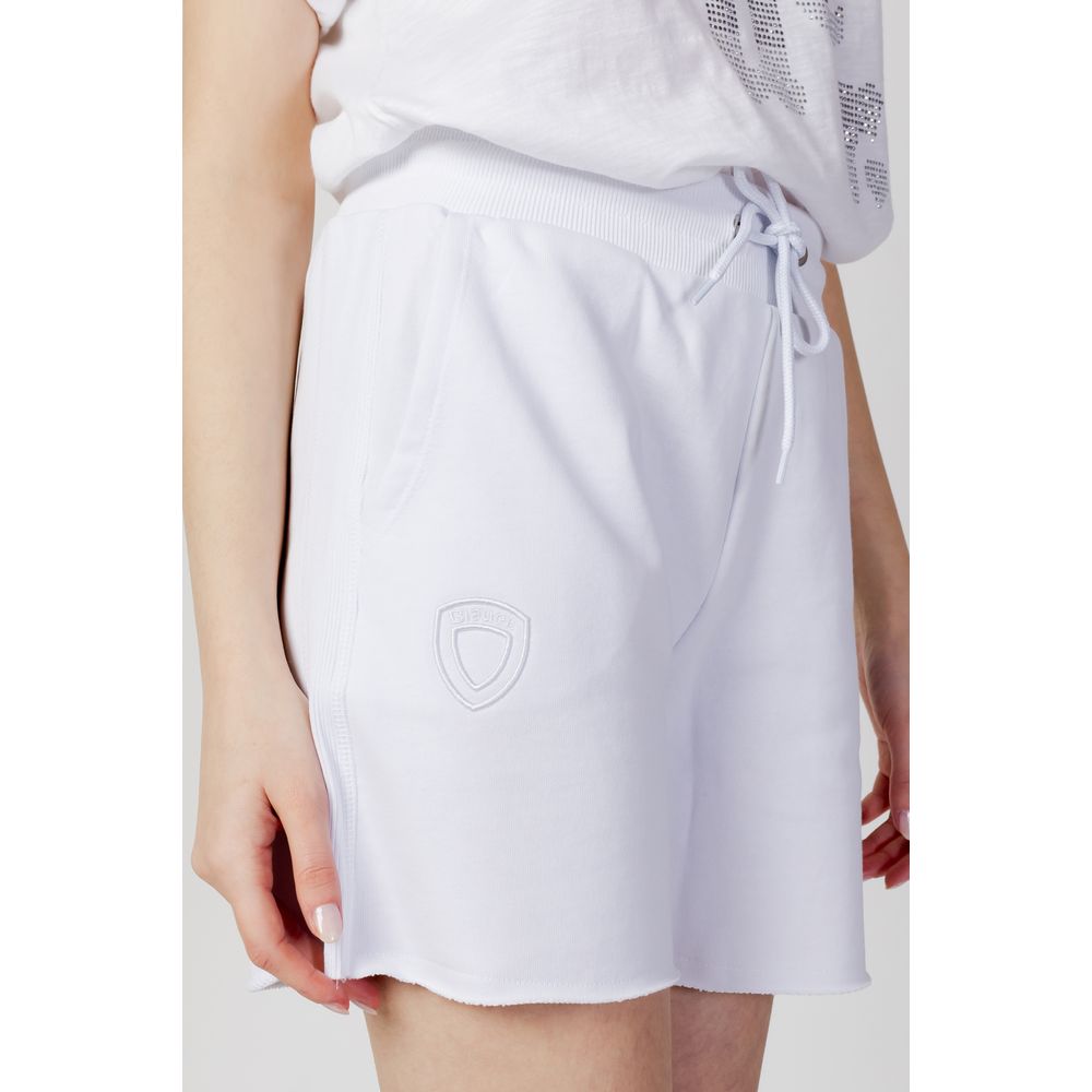 White Cotton Shorts