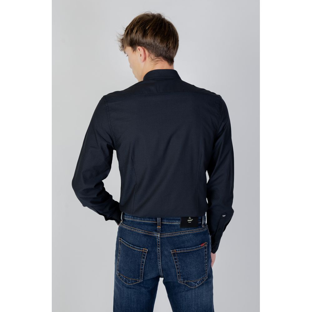 Blue Cotton Dress Shirt