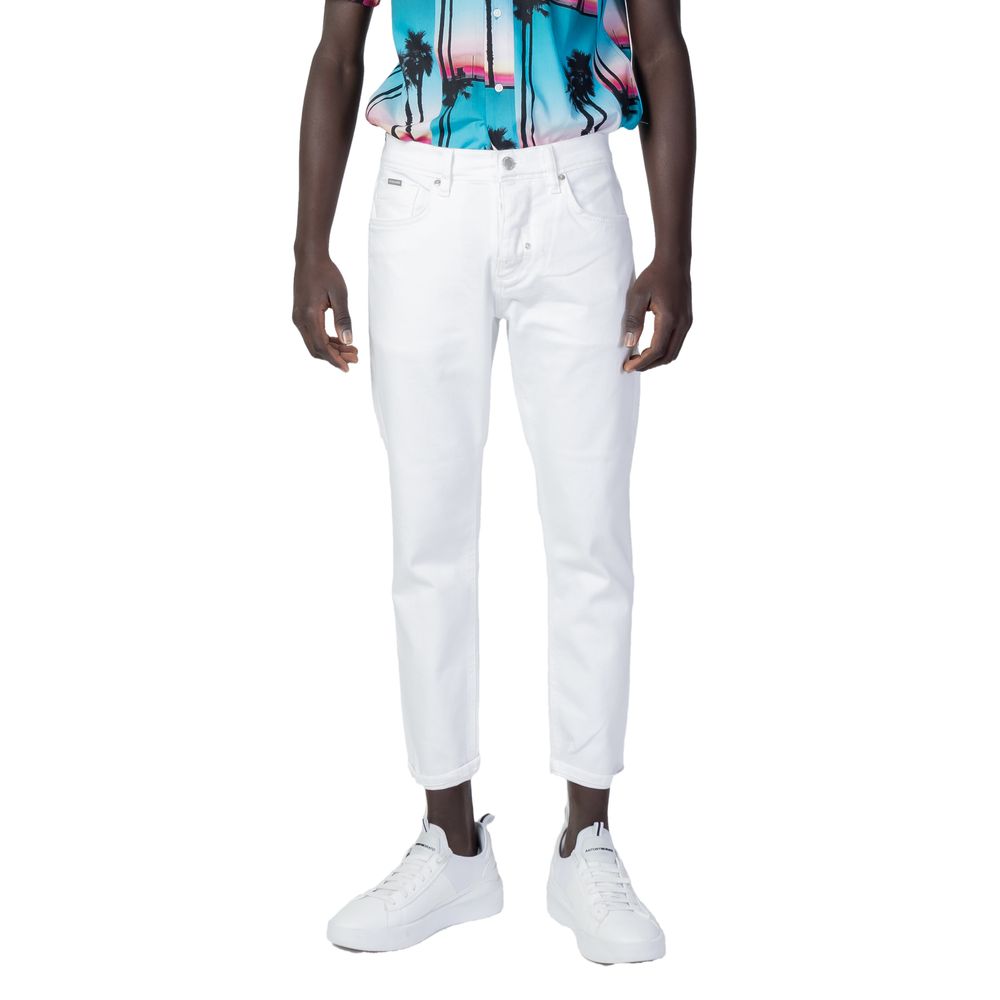 White Cotton Skinny Jeans