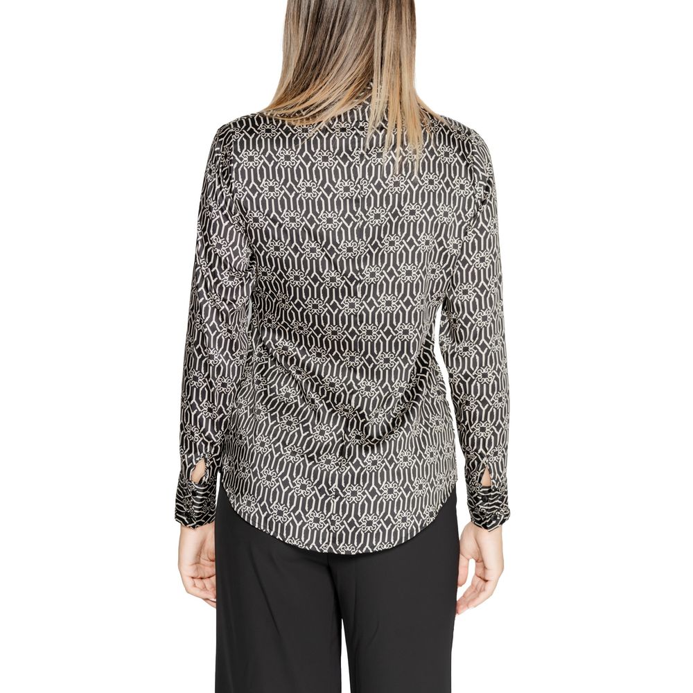 Black Polyester Blouse