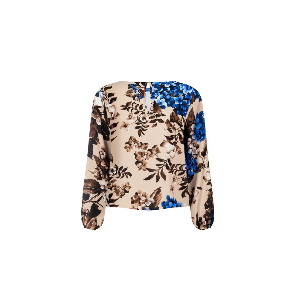 Blue Polyester Blouse