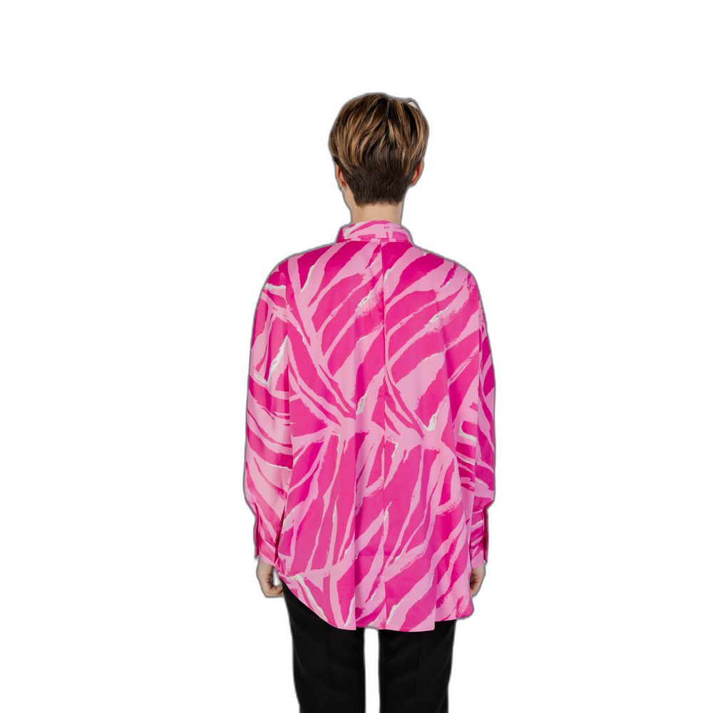 Pink Polyester Blouse