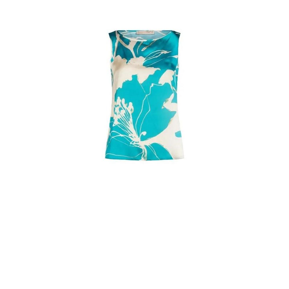 Turquoise Polyester Blouse