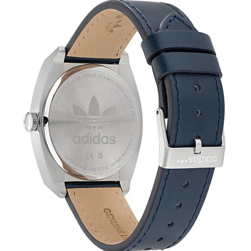 Blue Leather Dress Watch