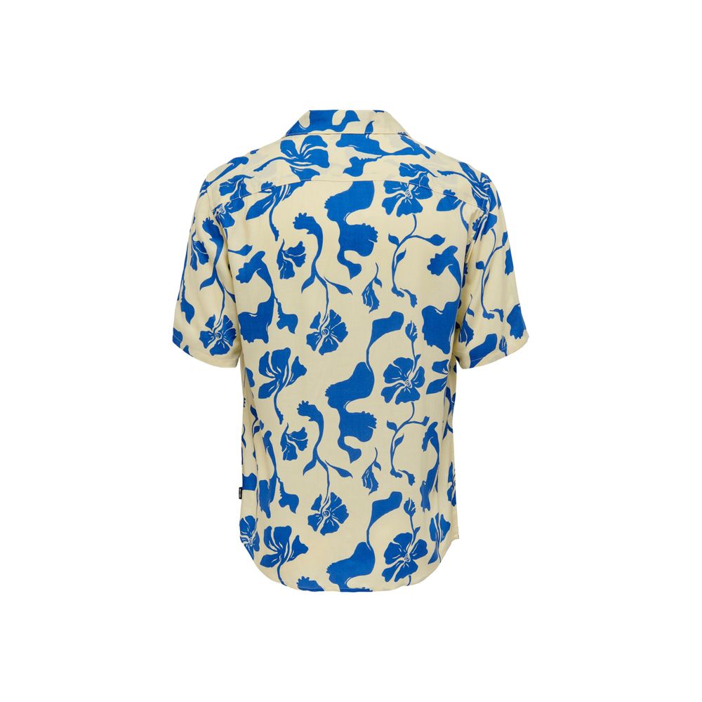 Bicolor Viscose Shortsleeve Shirt