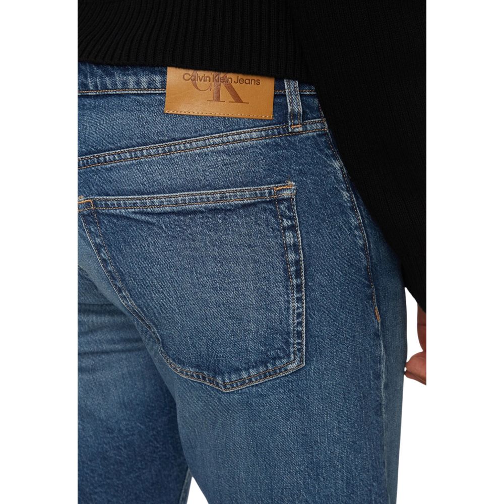 Blue Cotton Skinny Jeans