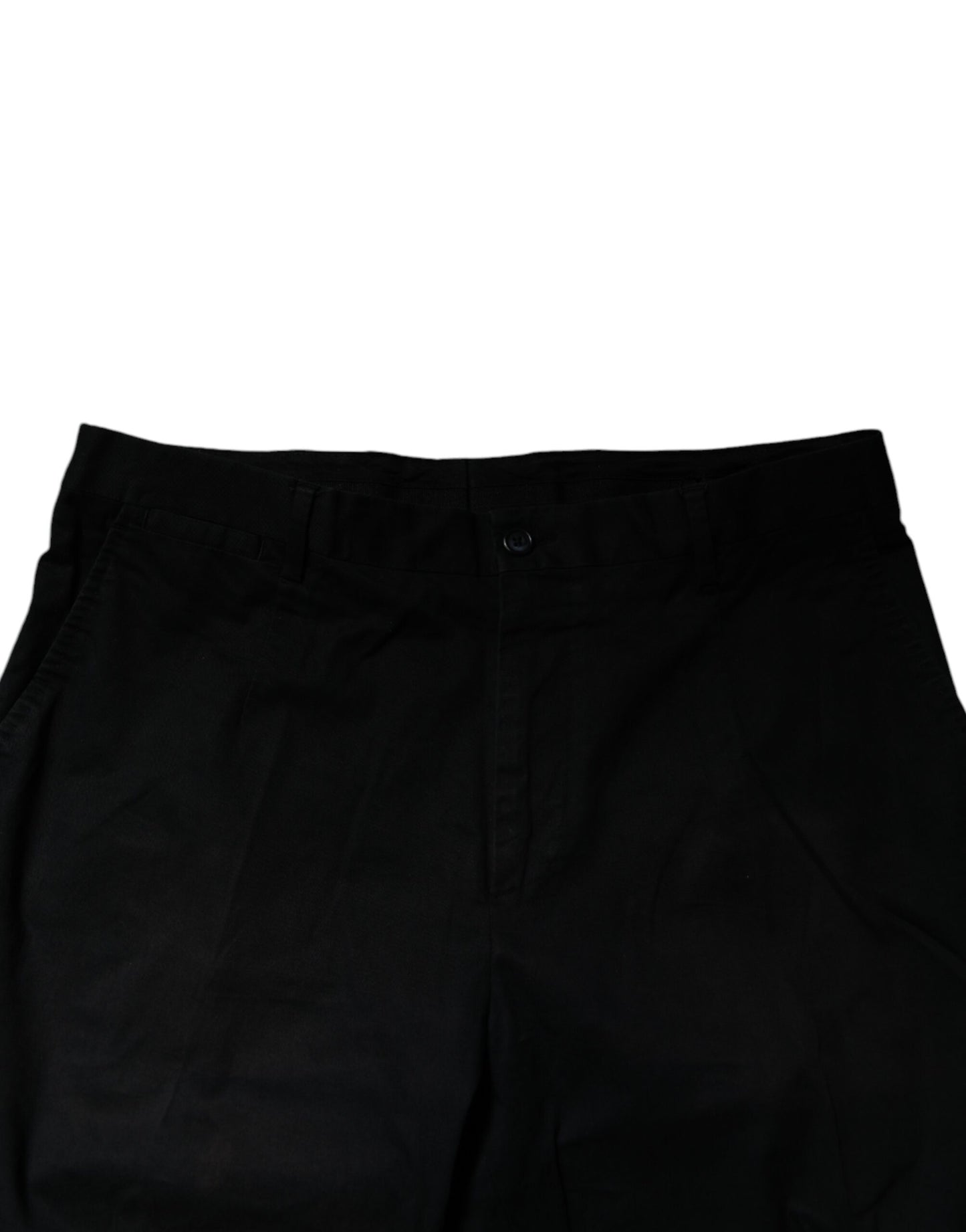 Black Cotton Stretch Skinny Dress Formal Pants