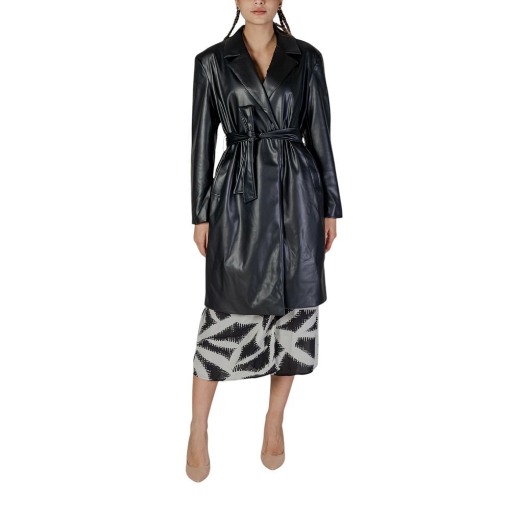 Black Polyester Coat