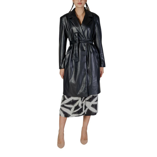 Black Polyester Coat