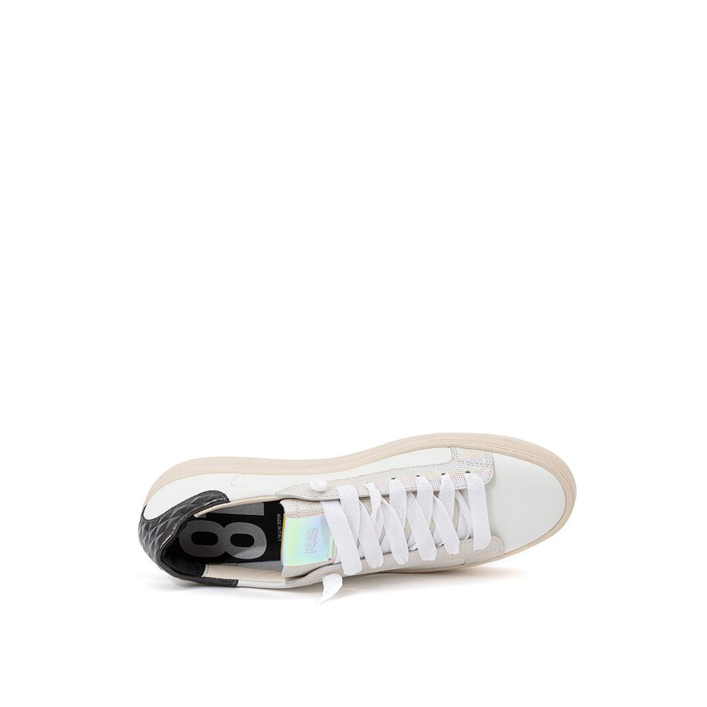 White Leather Athletic Sneakers