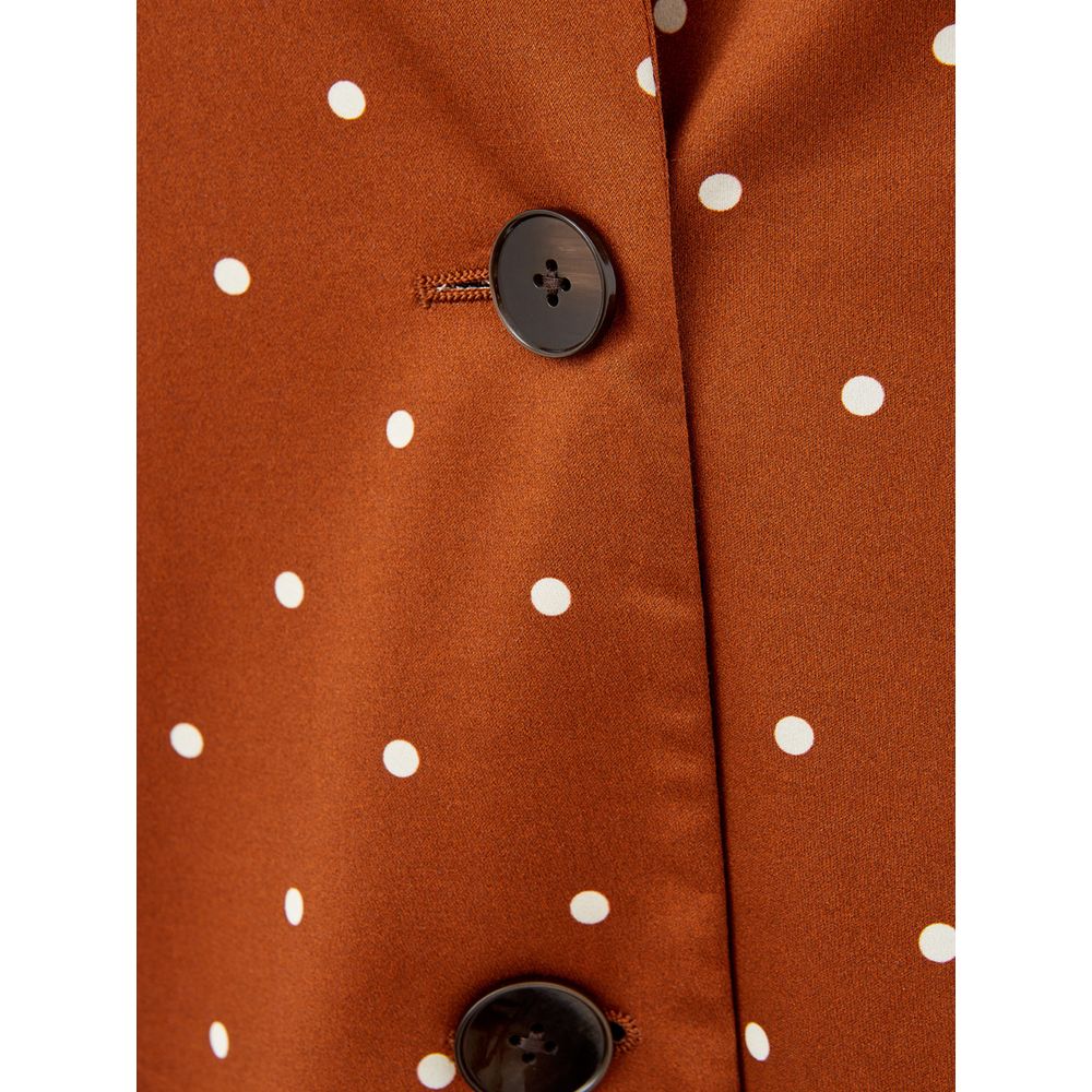 Brown Cotton Trench Coat