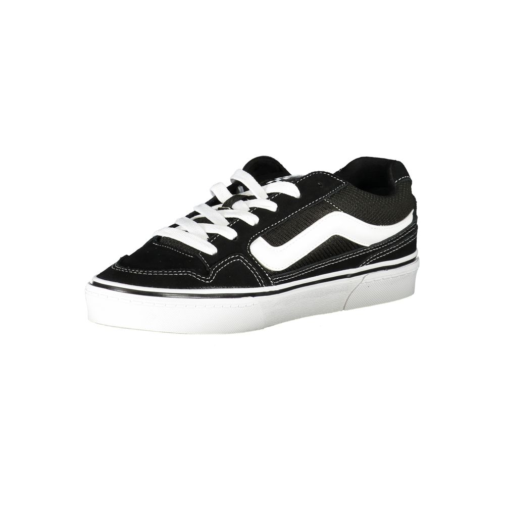Black Polyurethane Men Sneaker
