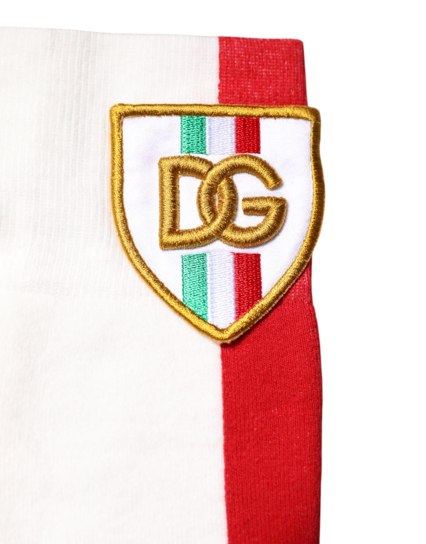 Multicolor Cotton DG Logo Patch Mid Calf Socks