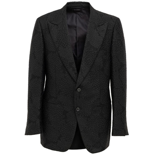 Black Silk Blazer