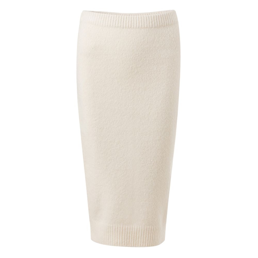 White Cotton Long Skirt