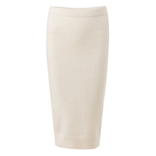 White Cotton Long Skirt
