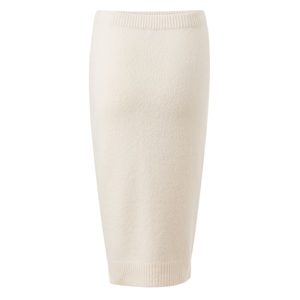 White Cotton Long Skirt