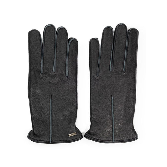 Gray Leather Gloves