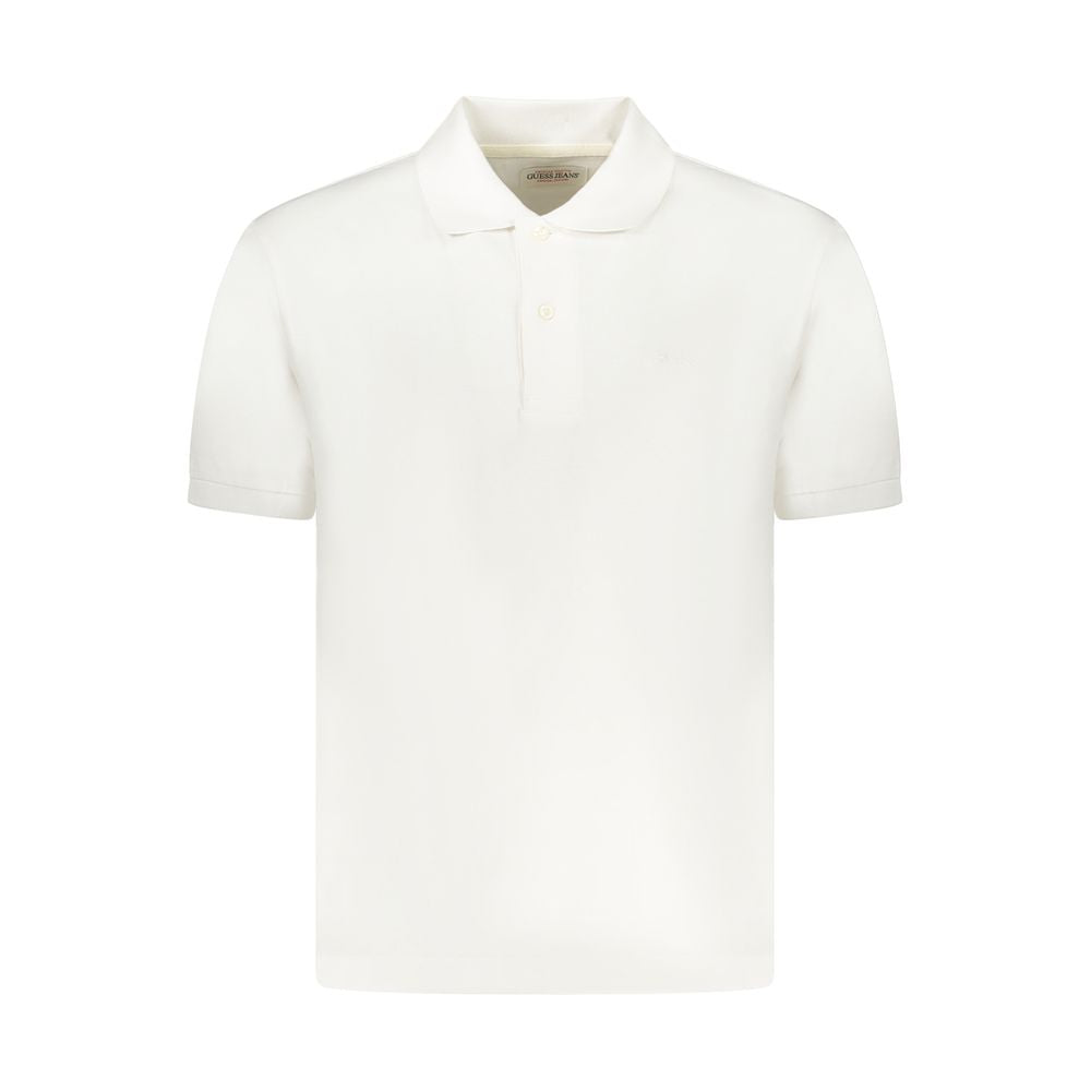 White Cotton Men's Polo Shirt