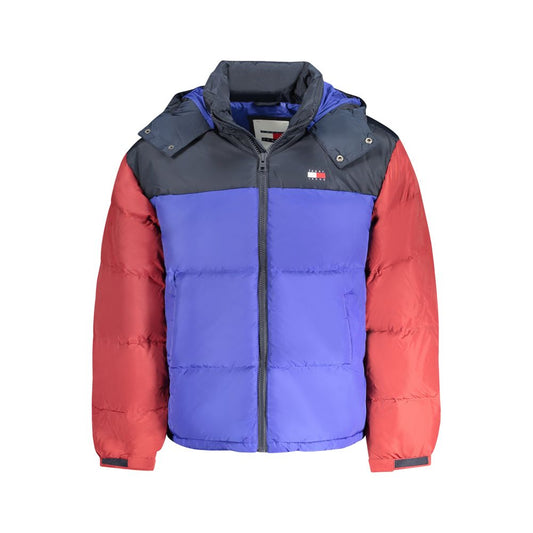 Blue Polyester Men's Jacket