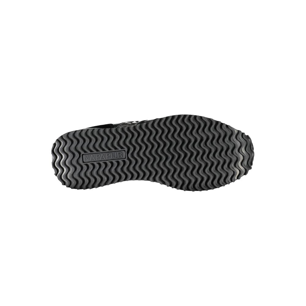 Black Polyester Women Sneaker