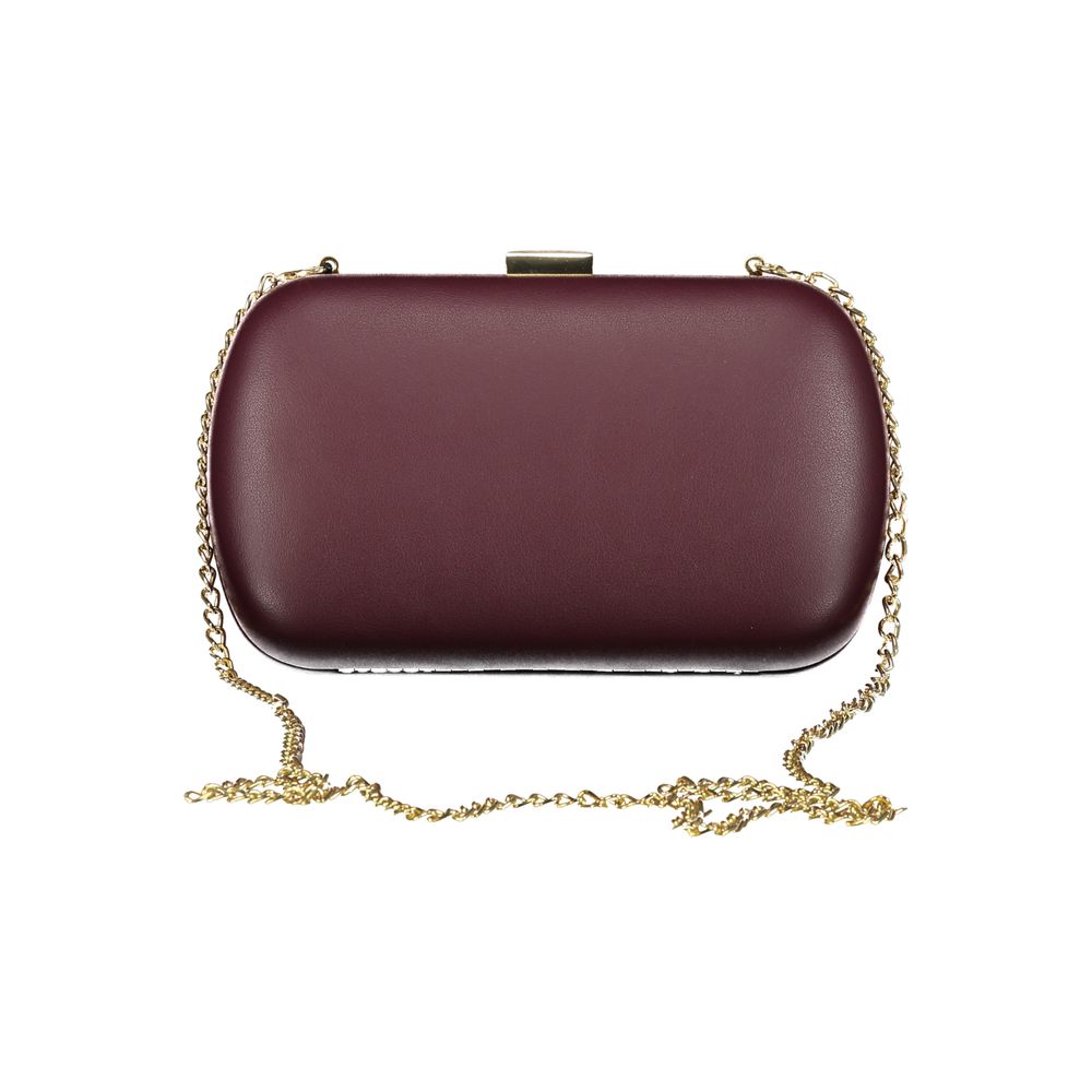 Rosso Polyurethane Women Handbag