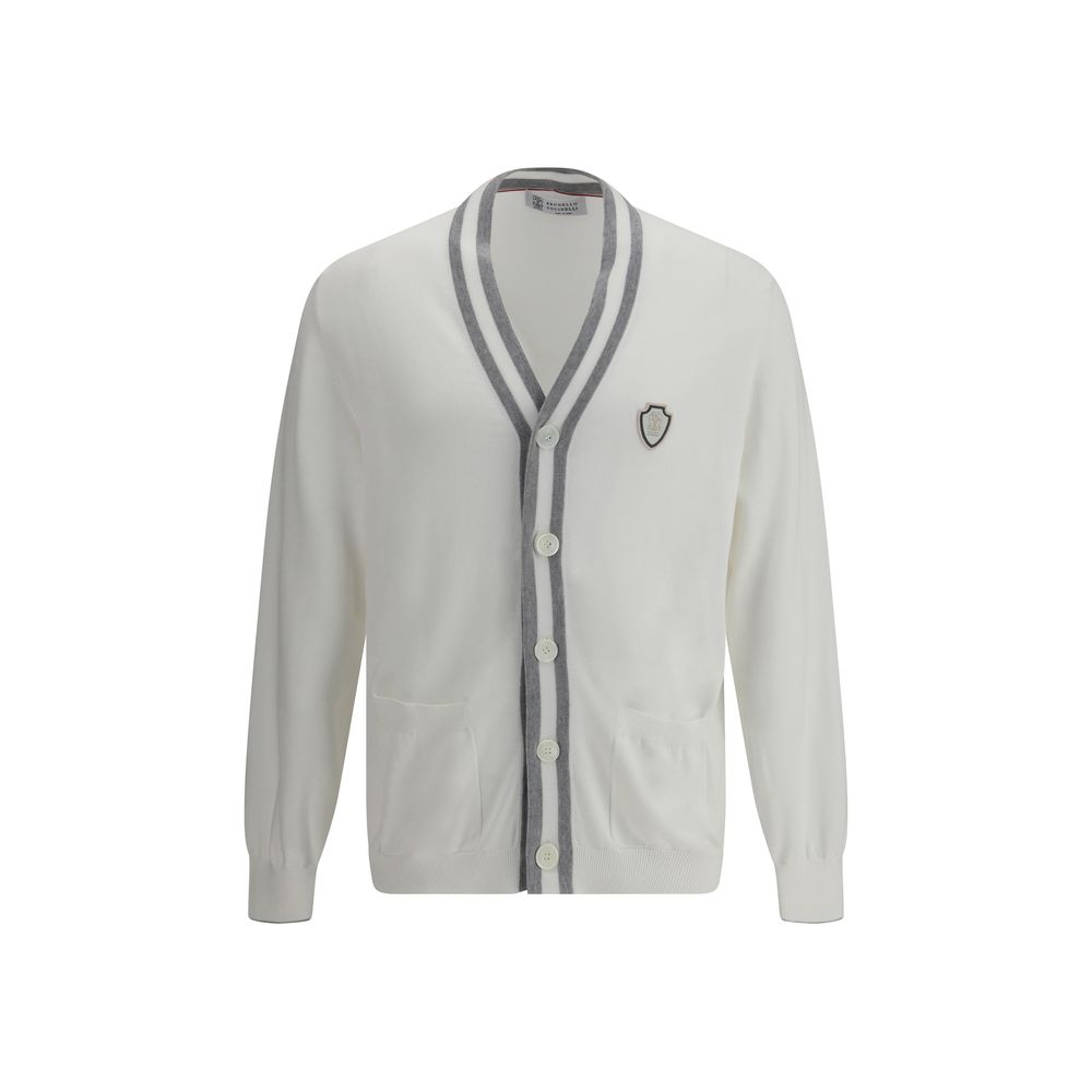 White Cotton Cardigan