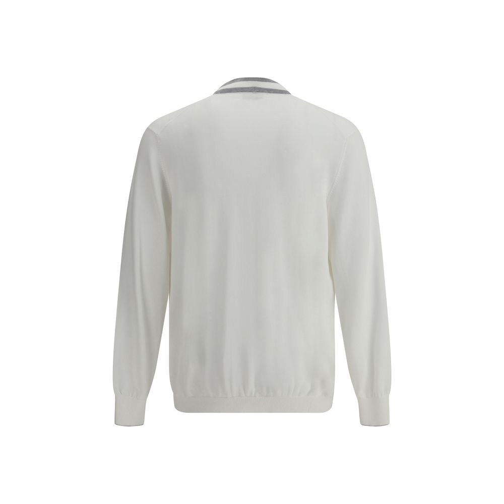 White Cotton Cardigan