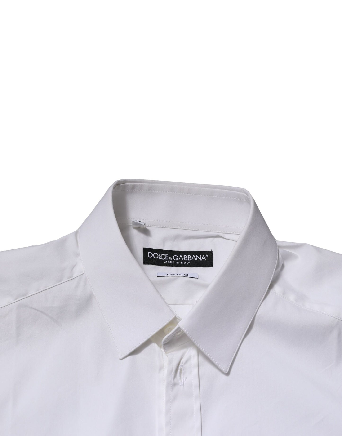 White GOLD Long Sleeves Dress Formal Shirt