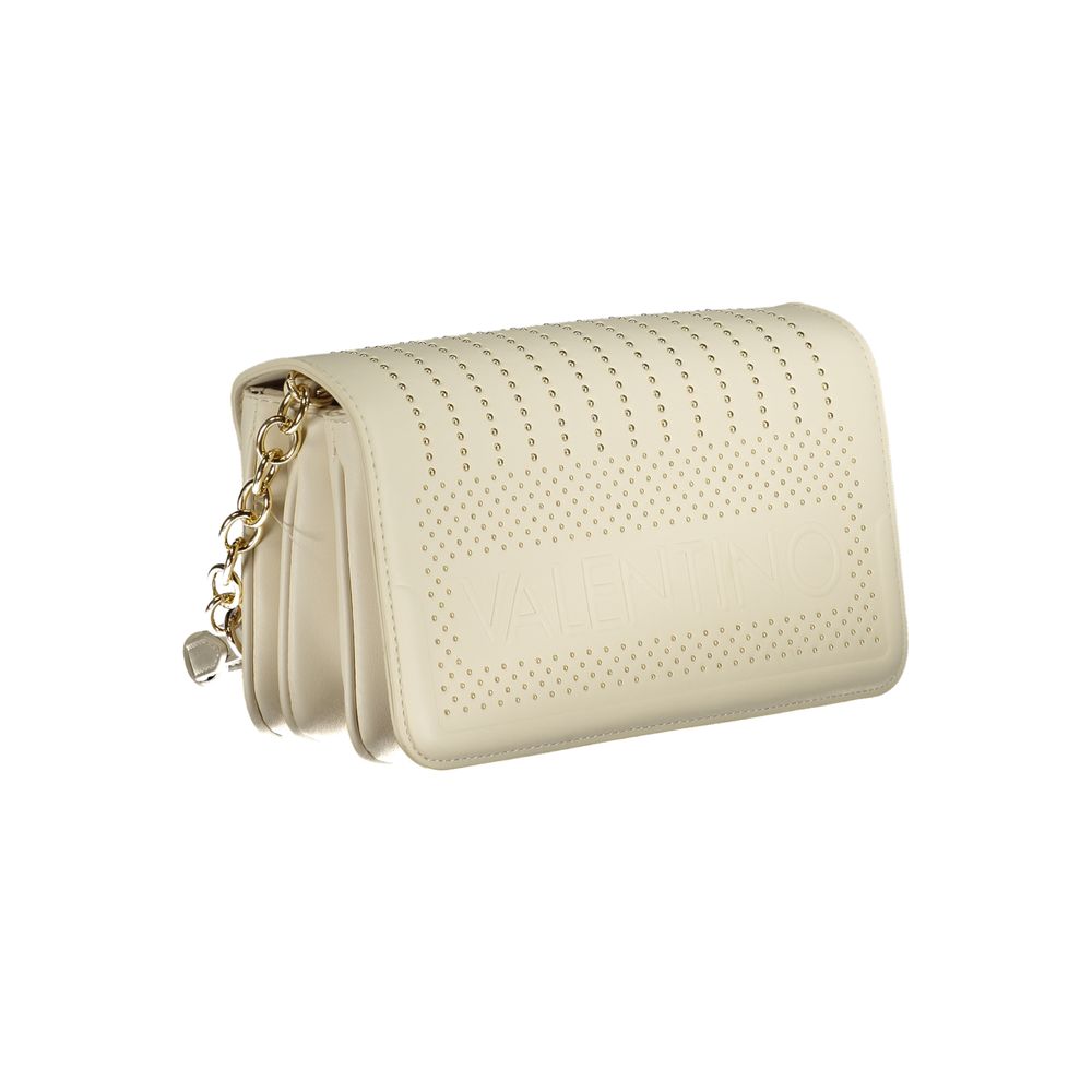 Bianco Polyurethane Women Handbag
