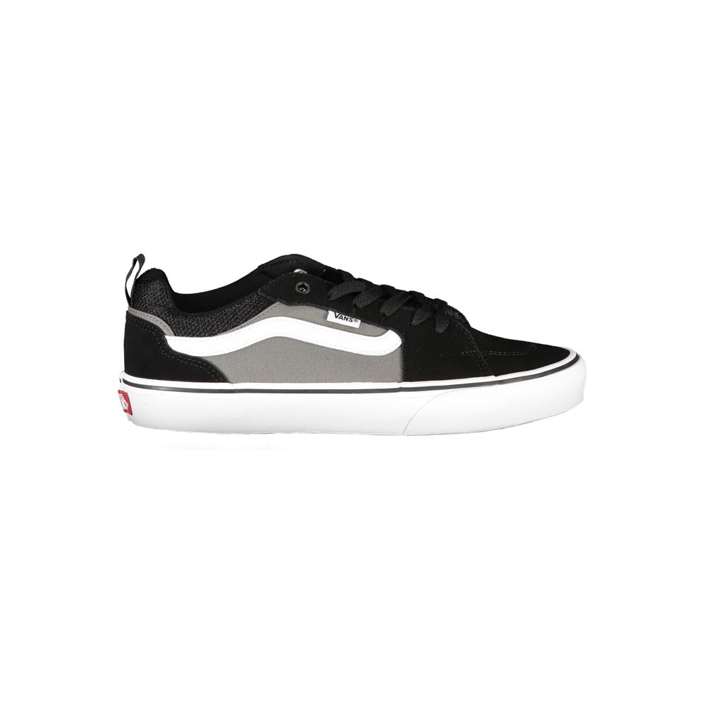 Black Polyurethane Men Sneaker