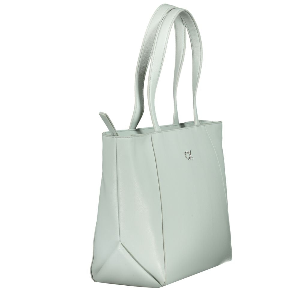 Azzurro Polyurethane Women Handbag