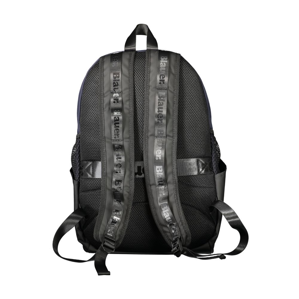 Blue Polyester Mens Backpack