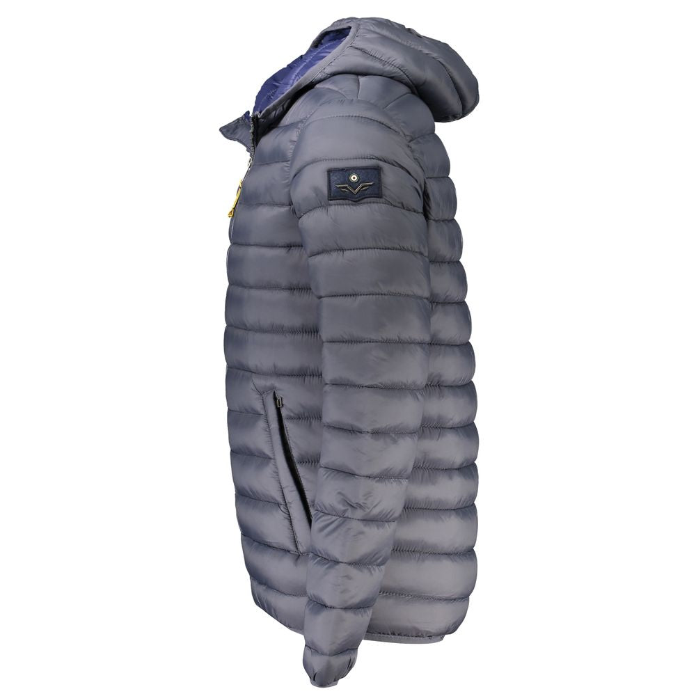 Grigio Poliammide Men's Jacket