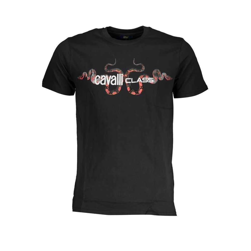 Black Cotton Men's T-Shirt
