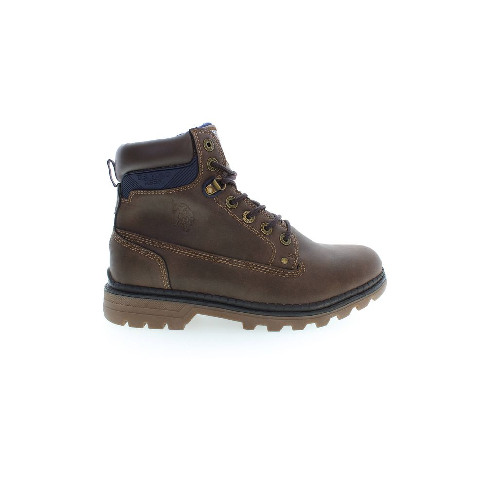 Marrone Polyurethane Men Ankle Boot
