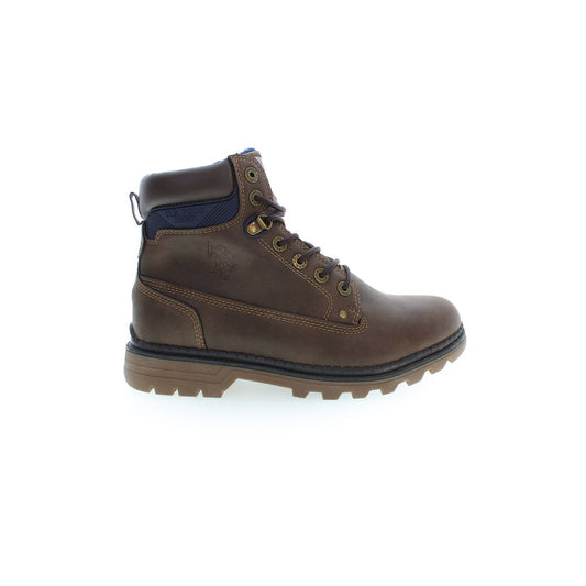 Marrone Polyurethane Men Ankle Boot